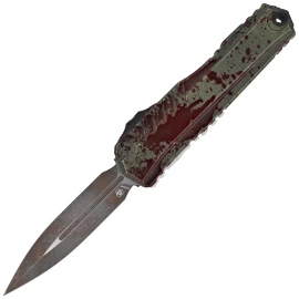 Nóż automatyczny OTF Microtech Cypher II D/E Signature Outbreak Aluminium, Outbreak M390MK by Deryk Munroe i Tony Marfione (1242-1OBS)