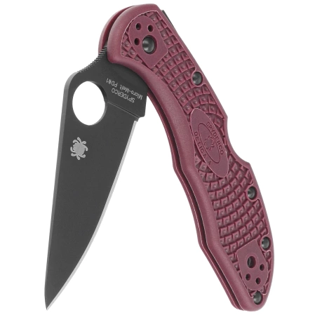 Spyderco Delica 4 Sprint Run Burgundy FRN, TiCN Micro-Melt PD#1 by Sal Glesser (C11BGBKP)