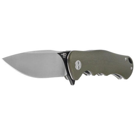 Nóż składany Bestech Bobcat Green G10, Black Stonewashed / Satin D2 (BG22B-2)