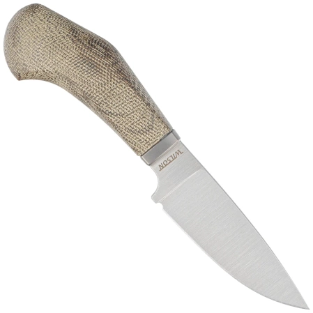 LionSteel Willy Green Canvas, Satin M390 by Gianluigi ''Wilson'' Simonella Knife (WL1 CVG)