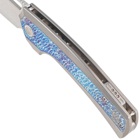 WeKnife Nefaris LE No 147/260 Gray/Flamed Titanium, Hand Rubbed Satin CPM 20CV (WE22040FA-1)