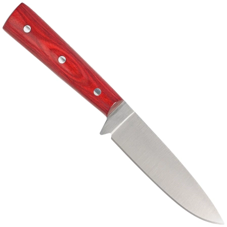Muela Nicker-11R.E Red Pakka Wood, Satin X50CrMoV15 knife