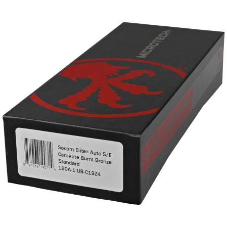 Microtech Socom Elite Auto S/E Knife Cerakote Burnt Bronze Aluminum, Cerakote Burnt Bronze M390 by Tony Marfione (160A-1UB-C19Z7)