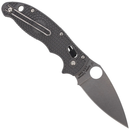 Spyderco Manix 2 Lightweight Gray Maxamet PlainEdge Knife (C101PGY2)