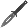 K25 RK-32607 Boot Knife Rubber Black, Titanium 7Cr17Mov