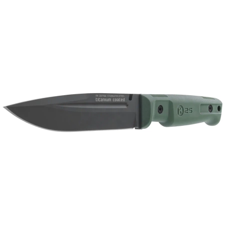 Nóż K25 RK-32756 Green Rubber, Black Titanium 4Cr13Mov