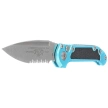 Microtech LUDT Gen III S/E Automatic Knife Turquoise Aluminum, Stonewashed P/S M390MK by Tony Marfione (1135-11TQ)