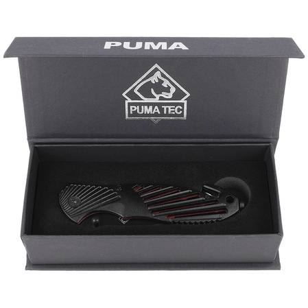 Puma TEC Black Aluminum Rescue Folding Knife, Black 420 (319911)