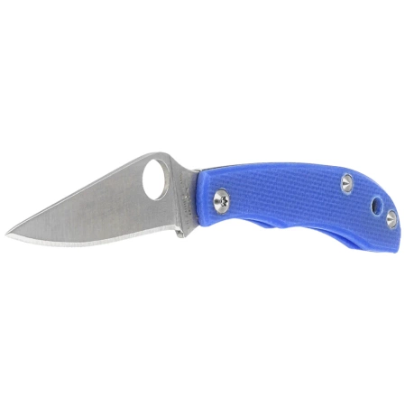Nóż składany Spyderco Honeybee Blue G10, Satin 12C27 (C137GBLP)