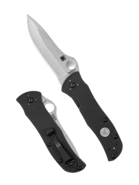 Spyderco Starmate Sprint Run Knife Black G10, Satin CPM 20CV by Bob Terzuola (C55G20CVP)