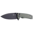 Sencut Knife Sachse Green Micarta, Black Stonewashed 9Cr18MoV (S21007-2)