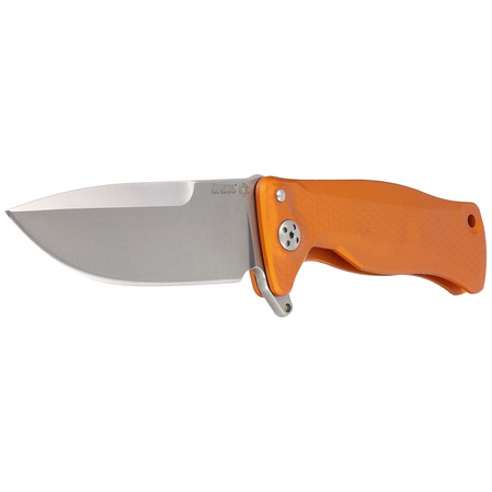 Nóż składany LionSteel SR11A Orange Aluminium, Satin Sleipner by Molletta (SR11A OS)