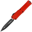 Microtech Combat Troodon Gen III D/E OTF Knife Tactical Red Aluminum, Black M390MK by Tony Marfione (1142-1RD)