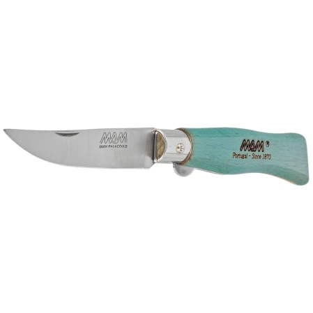 MAM Douro S z blokadą, Turquoise Beech Wood, Steel HD knife (2006-TU)