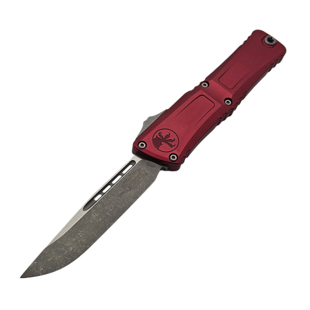 Nóż automatyczny OTF Microtech Combat Troodon Gen III S/E Merlot Aluminium, Stonewashed M390MK by Tony Marfione (1143-10MR)