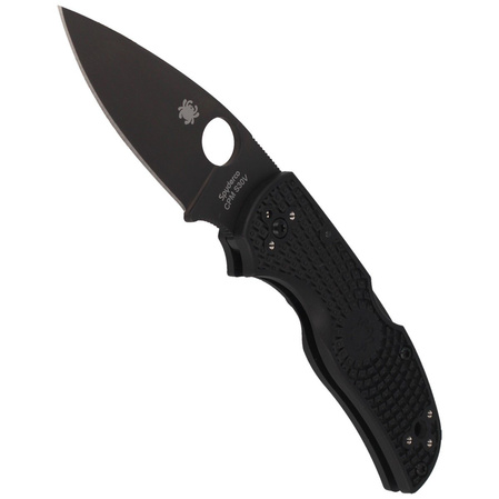 Spyderco Native 5 FRN Black/Black Blade PlainEdge Knife (C41PBBK5)