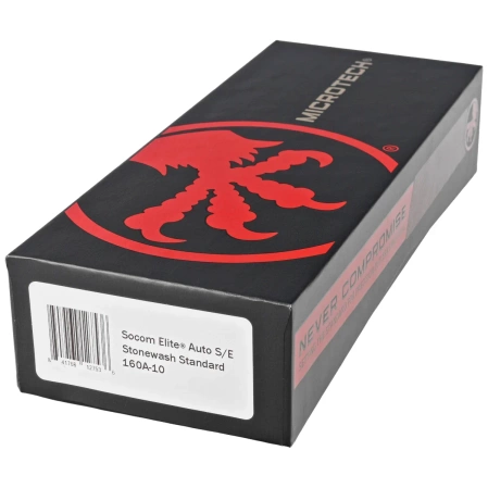 Microtech Socom Elite Auto S/E Automatic Knife Black Aluminum, Stonewashed M390 by Tony Marfione (160A-10)