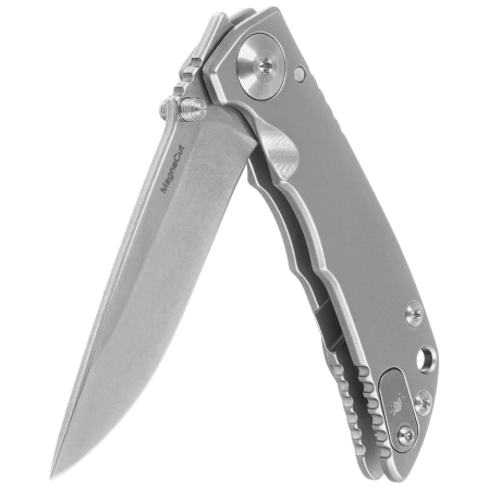 Nóż składany Spartan Blades Harsey Folder 3.25 Gray Titanium, Gray HW, Stonewashed MagnaCut by William W. Harsey (SF10SW)