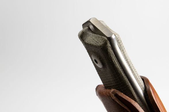 Nóż LionSteel Bushcraft Green Micarta, Stone Washed Sleipner by Molletta (B41 CVG)