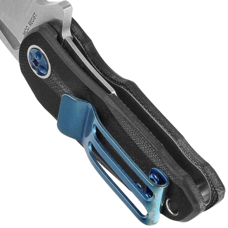 Tokisu Money Clip Knife Carbon Fiber/Black G10, Satin 7Cr17Mov (18684)