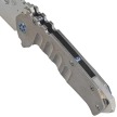 Medford Praetorian T Tanto Tumbled Titanium, Blue HW/Clip, Tumbled S45VN by Greg Medford (MK0124TT-01TM-T2C2-BN)