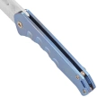 Medford Praetorian Slim D/P Knife, Blue Titanium, Bronze HW/Clip, Tumbled S45VN by Greg Medford (MK2084TD-37A2-T1C1-Q4)