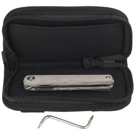 Nóż składany MKM Flame Light Dagger Green Micarta, Stonewashed M390 by Michael Zieba (MK FL02L-GC)