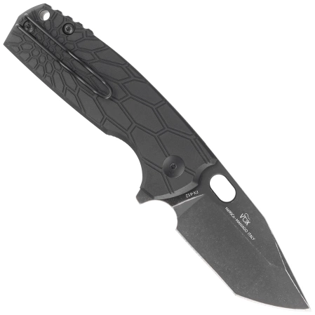 FOX Core Tanto Black FRN, Black Top Shield N690Co by Jesper Voxnæs (FX-612 BB)