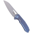 Nóż składany Kubey Vagrant Blue Titanium, Sandblasted CPM S30V by Maksim Tkachuk (KB284B)