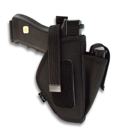 Barbaric AUTO 2"- 4" Holster Beretta, Walther, HK, Glock Padded Snap Closure Black Nylon (22104)