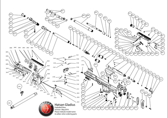 Hatsan Galatian Cartridge Cover: I - IV, TS, Auto 5 and 6, Tact Auto, Carabine, Gladius and BT65 SB-Elite, BT65 SB QE Carnivore, BT65 RB, BT65 RB-Elite