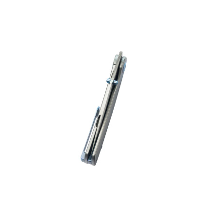 Nóż składany Kubey Momentum Grey Titanium, Beadblasted M390 by Sherif Manganas (KB386A)