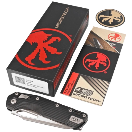 Microtech MSI S/E Fluted Black Aluminium, Apocalyptic M390MK by Tony Marfione (210-10APFL)