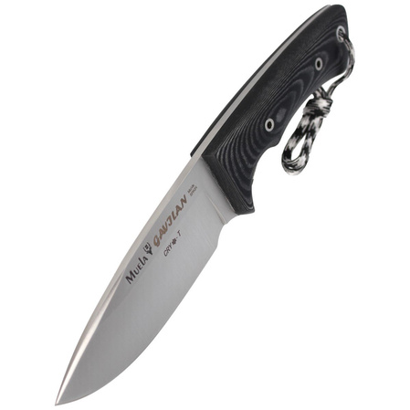 Muela Knife Full Tang Black Canvas Micarta, Satin 1.4116 CRYO-T (GAVILAN M)