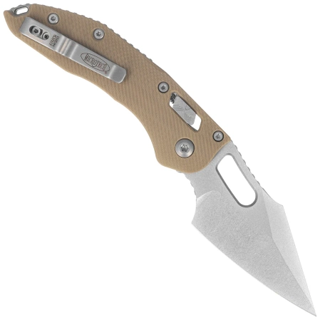 Microtech Stitch Ram-Lok S/E Knife Tan Fluted G10, Stonewashed M390MK by Borka Blades and Tony Marfione (169RL-10FLGTTA)