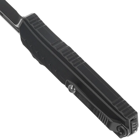 Nóż automatyczny OTF Microtech Cypher II S/E Black Aluminium, Tactical M390MK by Deryk Munroe i Tony Marfione (1241-1T)