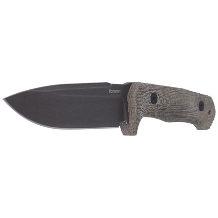 LionSteel Tactical Knife Green Canvas Micarta, PVD / Stone Washed Niolox by Molletta (T5B CVG)
