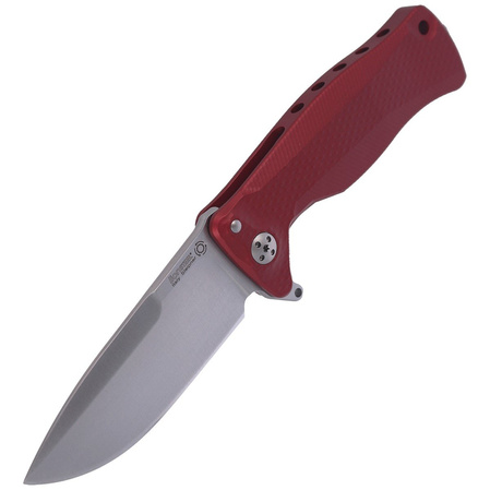 LionSteel SR11A Red Aluminum, Satin Sleipner by Molletta (SR11A RS)