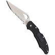 Spyderco Byrd Cara Cara 2 FRN Black, CombinationEdge (BY03PSBK2)