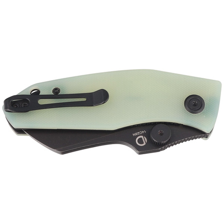 Kubey Knife Monsterdog Jade G10, Darkwashed 14C28N by Dmitry Osarenko (KU337C)