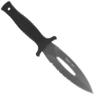 K25 RK-32607 Boot Knife Rubber Black, Titanium 7Cr17Mov