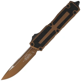 Microtech Scarab II Gen III S/E OTF Knife Cerakote Burnt Bronze Aluminum, Cerakote Burnt Bronze M390MK by Tony Marfione (1278-1UB-C19Z4)