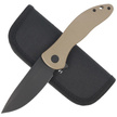 Civivi Synergy3 Tan G10, Black Stonewashed Nitro-V by Jim O'Young (C20075D-2)