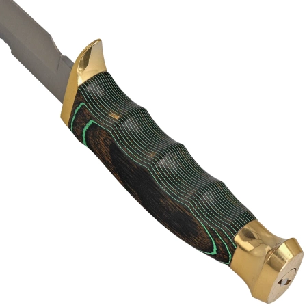 Nóż Muela Ranger-14GS Green Pakka Wood, Satin X50CrMoV15