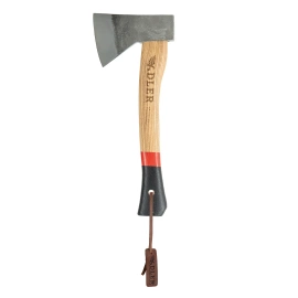 Adler Scout Hatchet Black / Red Ash Wood, C60 Carbon Steel (280.0E030A011)