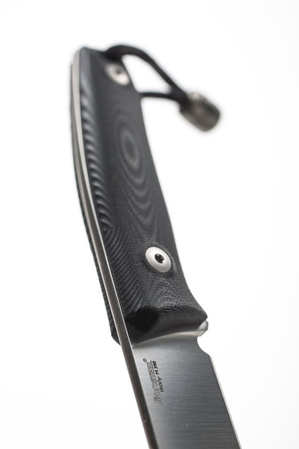 LionSteel Bushcraft Knife G10 Black, Satin Blade (M1 GBK)