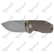 Nóż składany LionSteel Nano Bronze Titanium, Satin MagnaCut (NA01 BR)