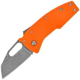 Nóż składany Demko Nano-Shark SF Orange GRN, Stonewashed AUS10A by Andrew Demko (NANO-10A-Orange GRN-SF)