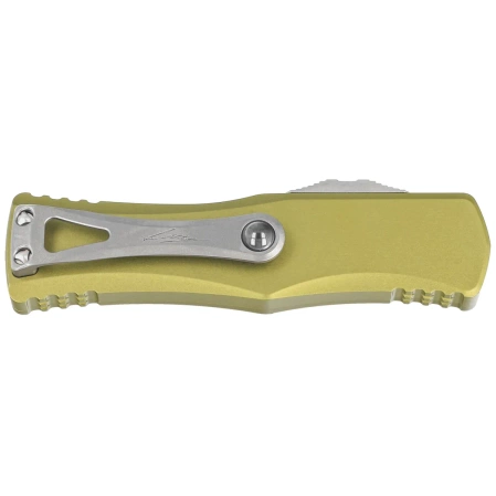 Nóż automatyczny OTF Microtech Hera Hellhound T/E Signature OD Green Aluminum, Stonewashed M390 by Tony and Sean Marfione