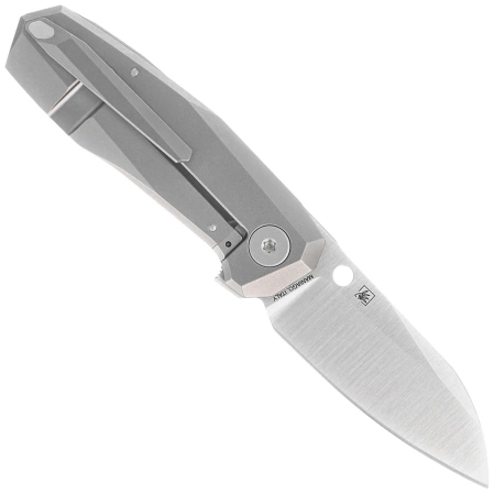 Nóż składany Spyderco Techno 3 Gray Titanium, Satin CTS XHP by Marcin Slysz (C158TIP3)